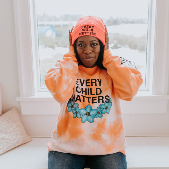 2023 Every Child Matters Hand Dyed Orange | Adult Sweatshirt - S & K Collective