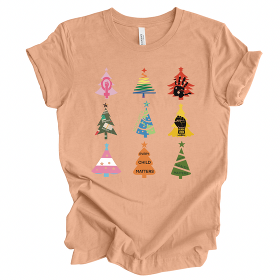 Social Justice Christmas Trees © | Adult T-Shirt