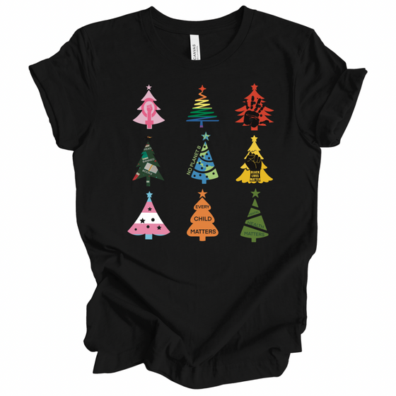 Social Justice Christmas Trees © | Adult T-Shirt