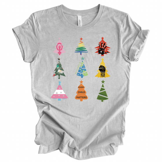 Social Justice Christmas Trees © | Adult T-Shirt