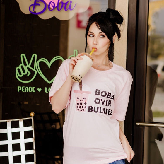 Boba Over Bullies | Adult T-Shirt - S & K Collective
