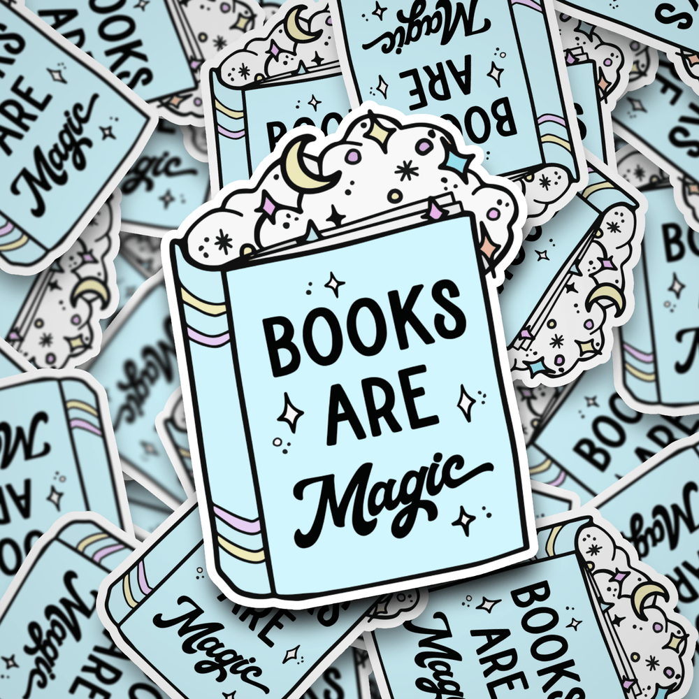 
                  
                    Books are Magic | Dye Cut Sticker - S & K Collective
                  
                