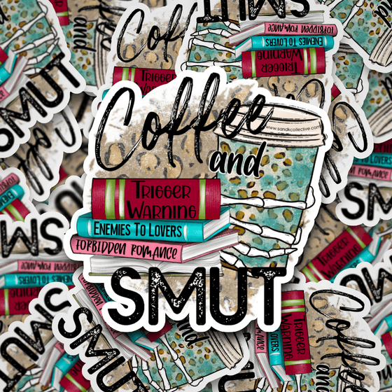 Coffee and Smut | Die Cut Sticker - S & K Collective