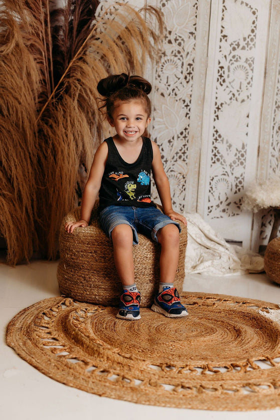 Dino Affirmations | Kids Tanks - S & K Collective