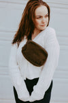 Faux Sherpa Cross Body Bag - S & K Collective