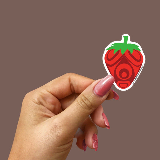 Indigenous Strawberries | Die Cut Sticker - S & K Collective