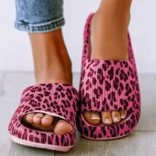 Leopard Pillow Slides - PREORDER - S & K Collective