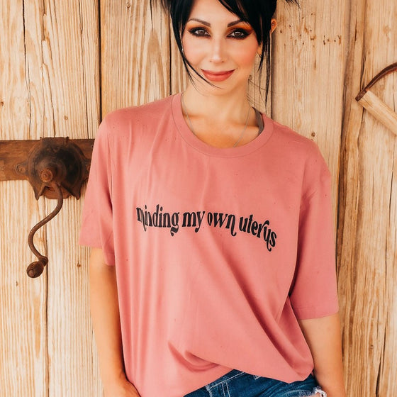 Minding My Own Uterus | Adult T-Shirt - S & K Collective