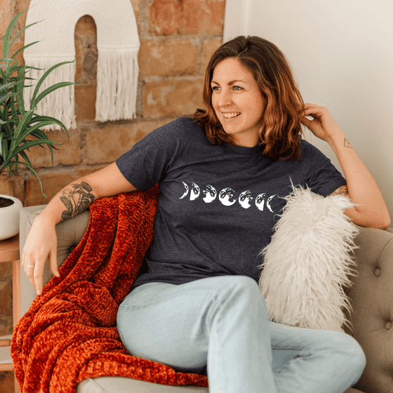 Moon Phases | Adult T-Shirt - S & K Collective