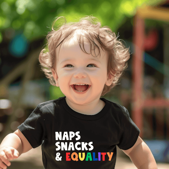 Naps Snacks Equality | Kids T-Shirt - S & K Collective