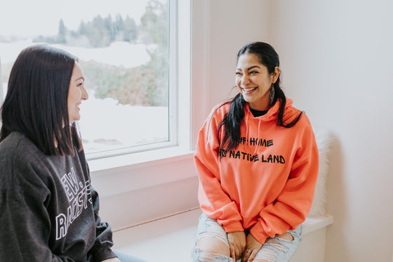 Our Home is Native Land | Adult Hoodie - S & K Collective