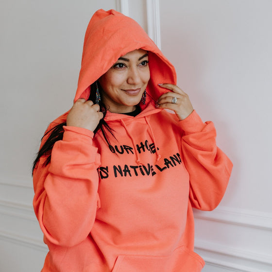 Our Home is Native Land | Adult Hoodie - S & K Collective
