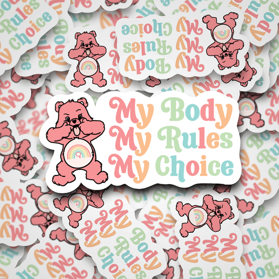 Pro-Choice Bear | Dye Cut Sticker - S & K Collective