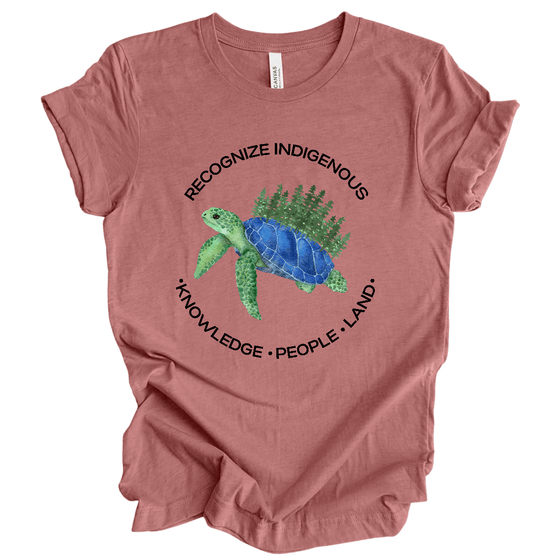 Recognize Indigenous Land, People, | Adult T-Shirt - S & K Collective