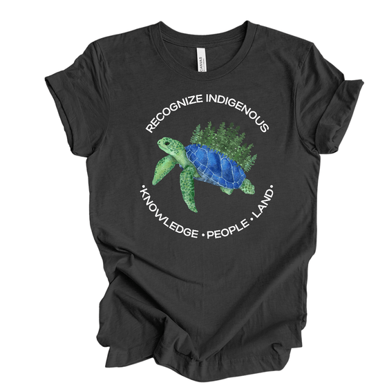 Recognize Indigenous Land, People, | Adult T-Shirt - S & K Collective