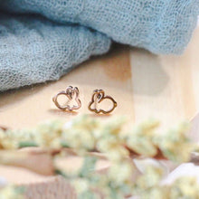  Rose Gold Bunny Cut out Studs - S & K Collective