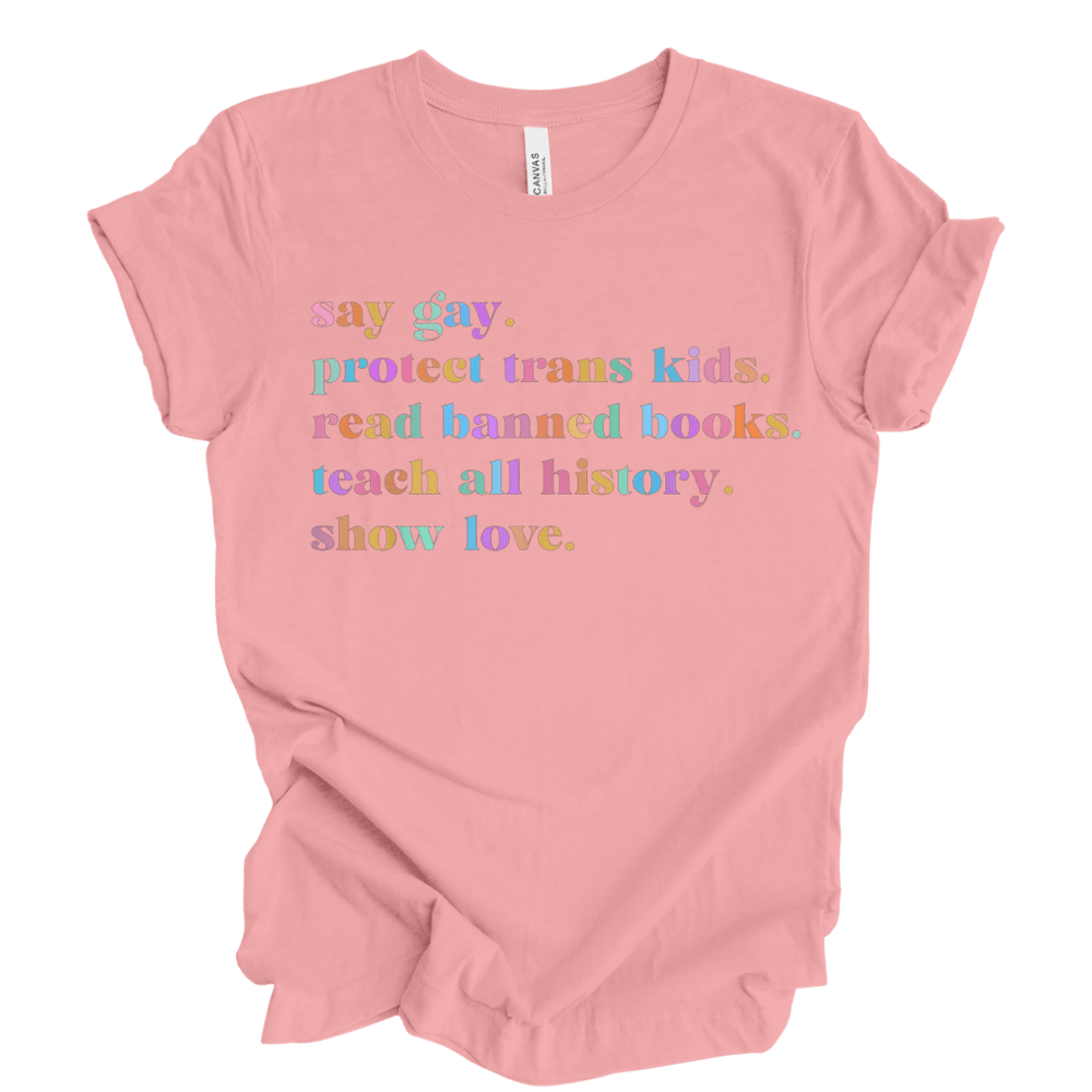 
                  
                    Say Gay | Adult T-Shirt - S & K Collective
                  
                