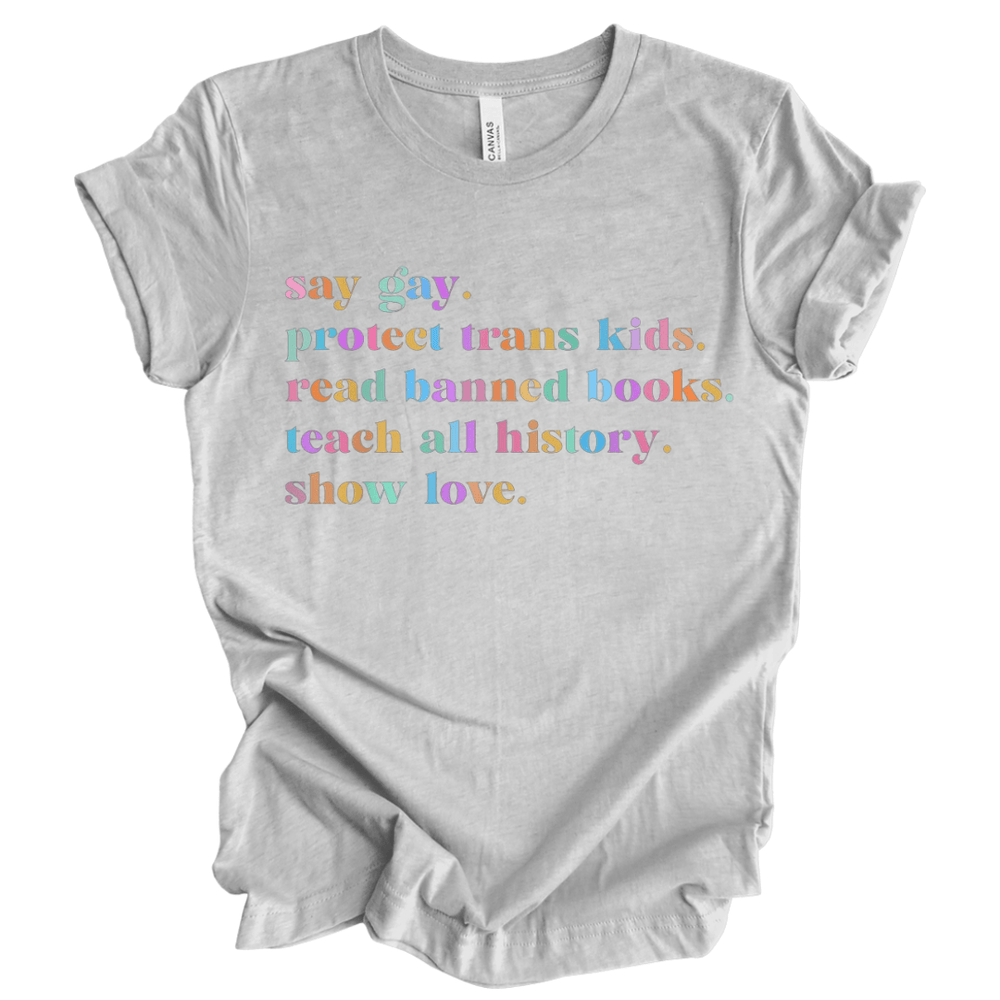 
                  
                    Say Gay | Adult T-Shirt - S & K Collective
                  
                