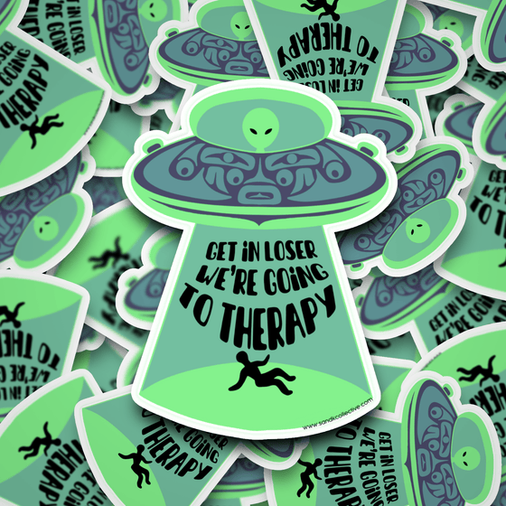 UFO Therapy | Die Cut Sticker - S & K Collective