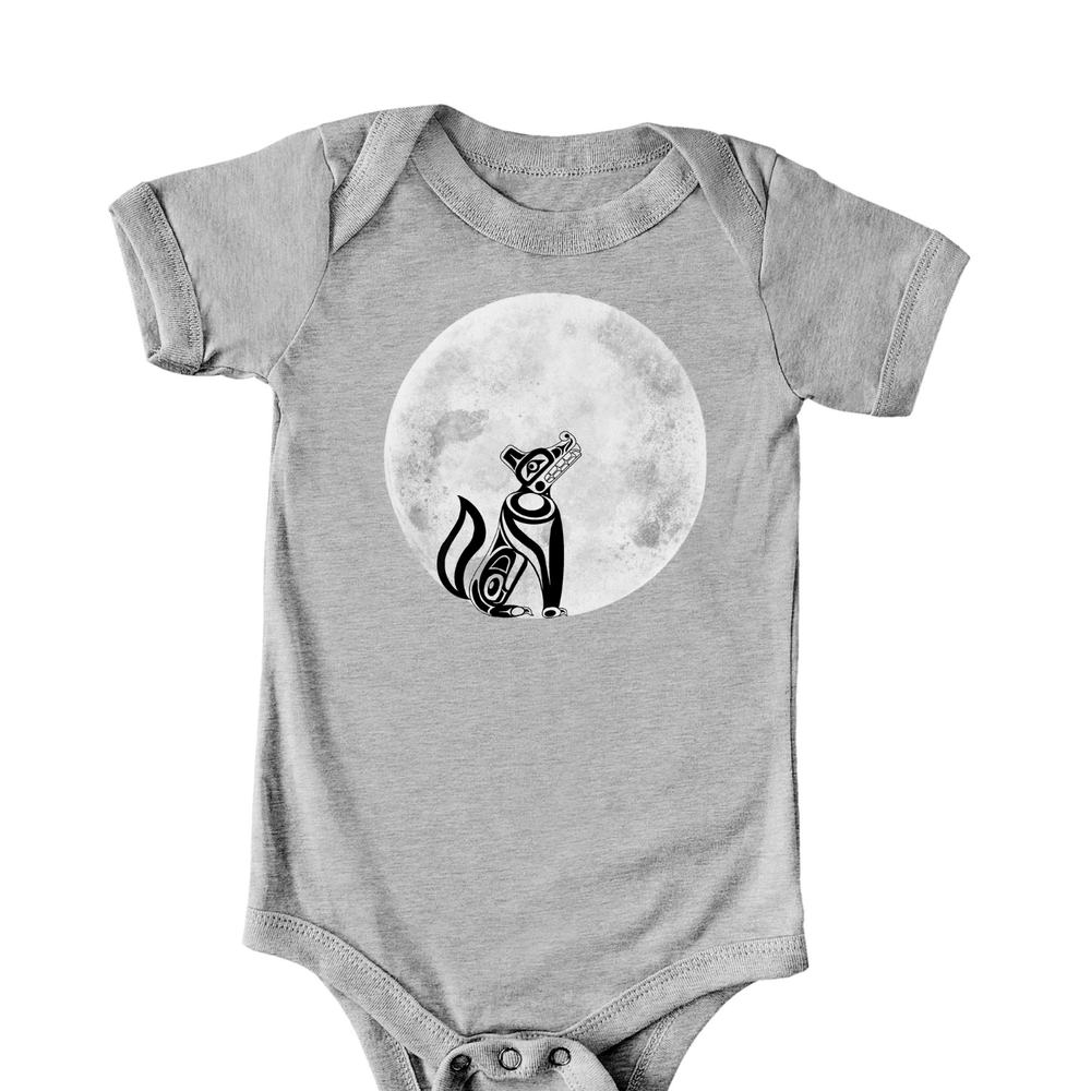Wolf Howling at the Moon | Infant Bodysuit - S & K Collective