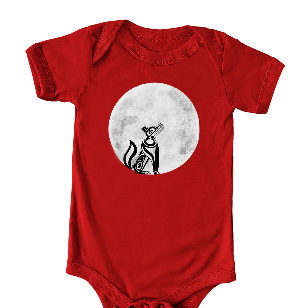 Wolf Howling at the Moon | Infant Bodysuit - S & K Collective